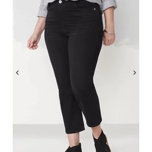 JJill denim crop in BLACK